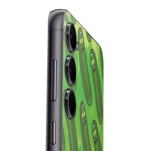 Adult Swim Rick and Morty Pickle Rick Pattern Galaxy S25 Skin